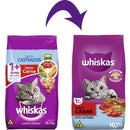 Ração Whiskas Carne para Gatos Adultos Castrados