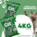 Kit 5 un Areia Sanitária Higiênica Para Gatos Anti Odor Gatíssimo Pacote de 4kg